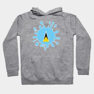 St Lucia Paint Splash Hoodie